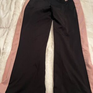 Nike Womens extra small Black and Pink Joggers workout ankle pants